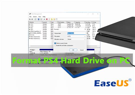 format ps4 external hard drive on pc.